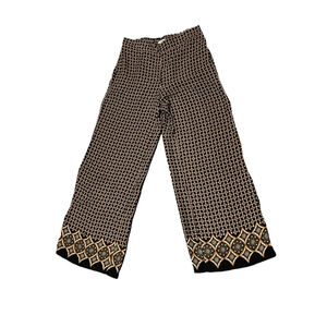 Max Studio Black and Cream Wide Leg Pants